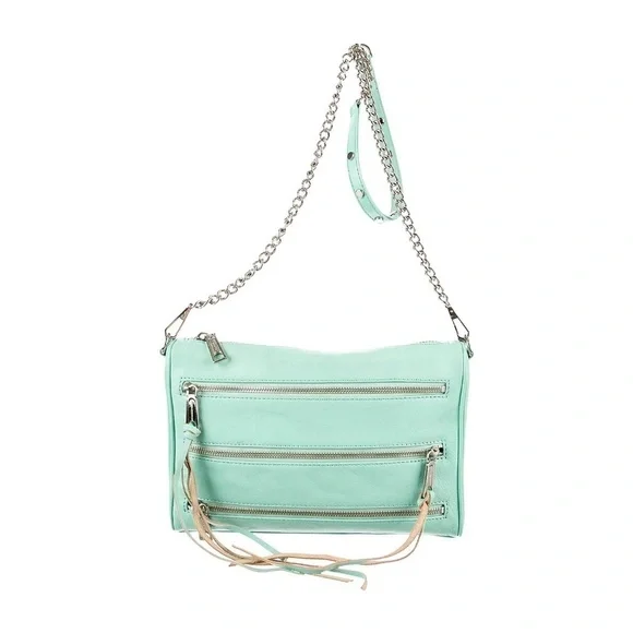 Rebecca Minkoff Sage Leather Mini 5 Zip Crossbody